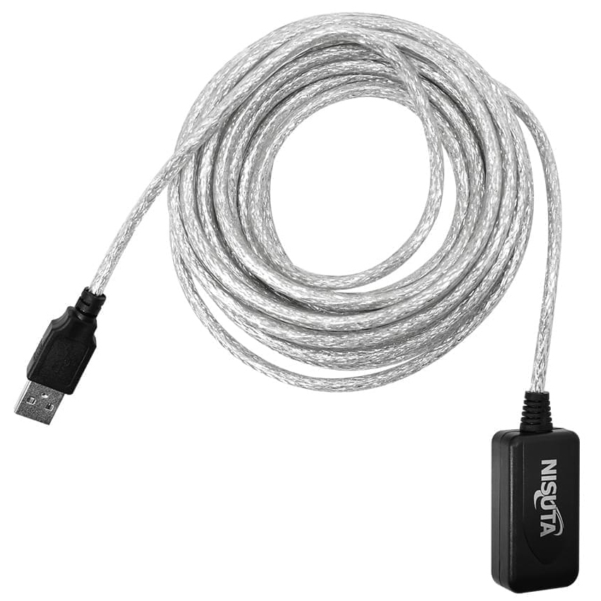Cable Extension Usb 5Mts Nisuta Ns-Caexusch Negro